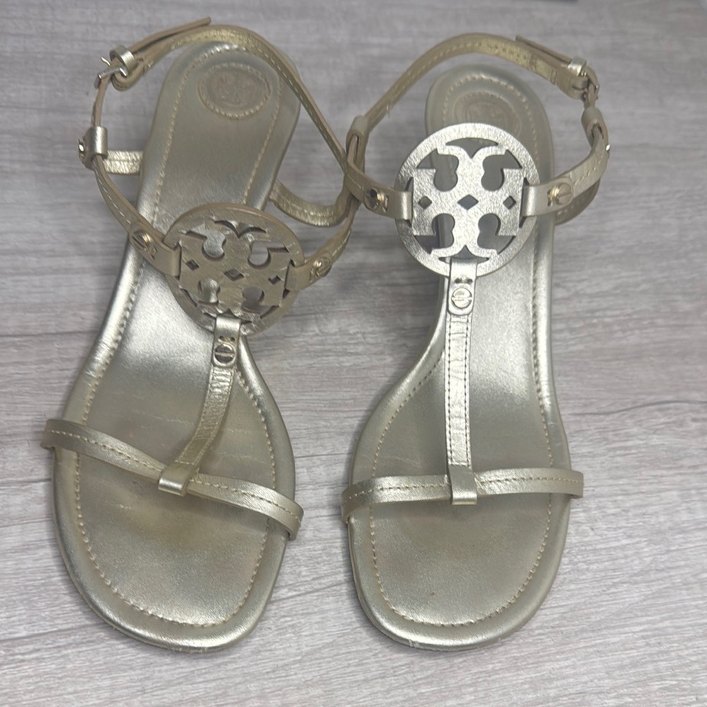 Tory Burch Gold Metallic Sandals